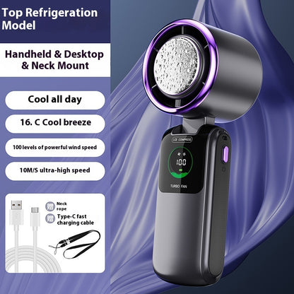 Ice Pack High-Speed Handheld Electric Fan