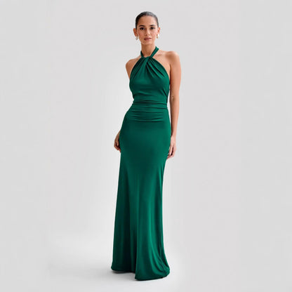 Backless Bodycon Halter Dress