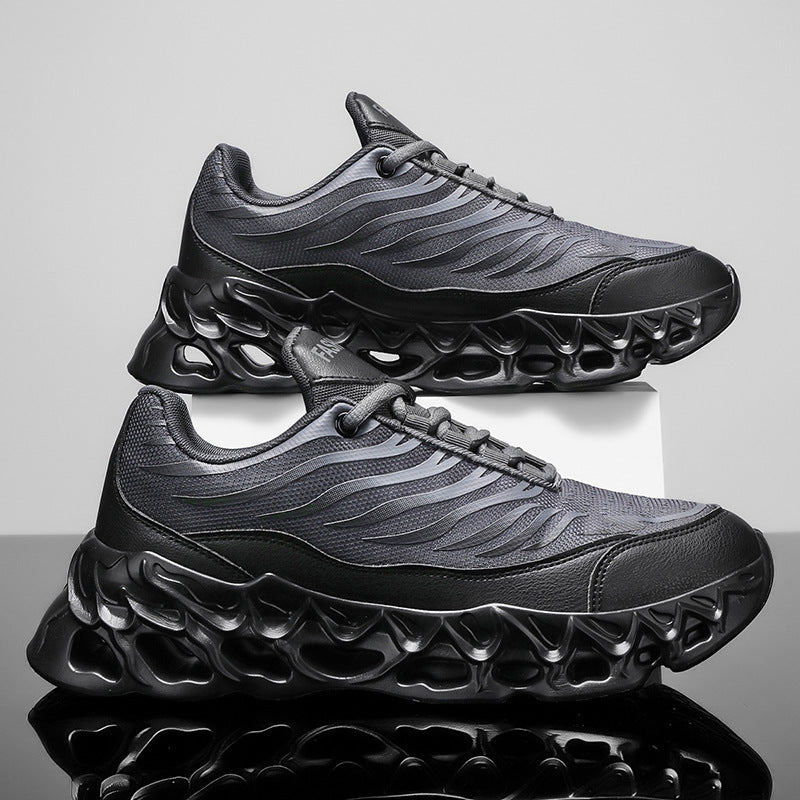 Thick-soled Daddy Vulcanized Lace-up Sneakers