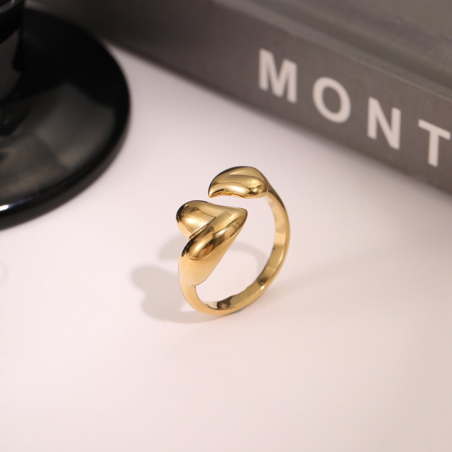 Stainless Steel Open Titanium Steel Ring