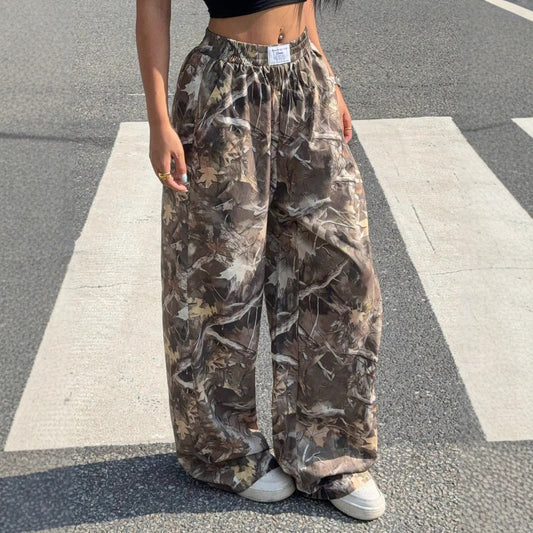Spice Girls Women&#039;s New High Waist Wide Leg Pants Loose Slim Spice Girls Casual Pants Amazon