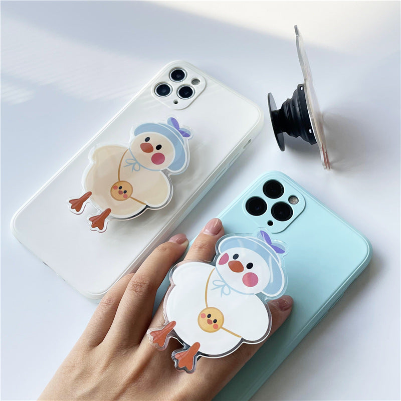 Cartoon Acrylic Glue Mobile Phone Airbag Bracket Lazy Desktop Folding Bracket