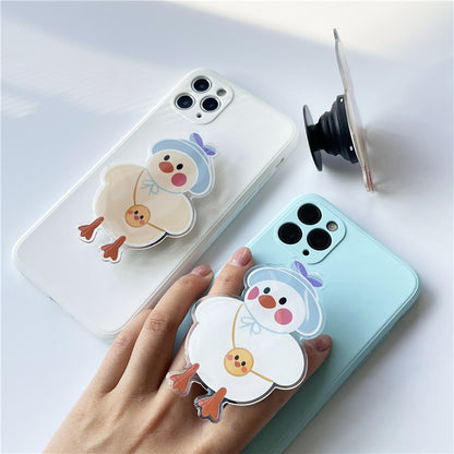 Cartoon Acrylic Glue Mobile Phone Airbag Bracket Lazy Desktop Folding Bracket