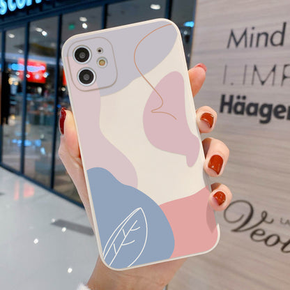 Stitching Art Iphone12 Mobile Phone Shell 7/8plus Suitable For Apple 1112pro Straight Edge Geometric XS
