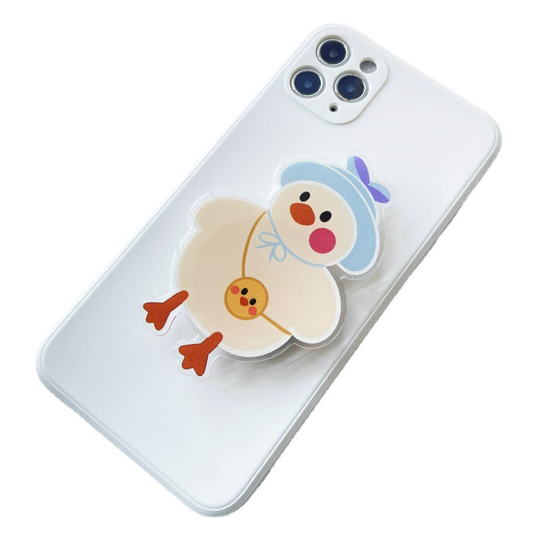 Cartoon Acrylic Glue Mobile Phone Airbag Bracket Lazy Desktop Folding Bracket