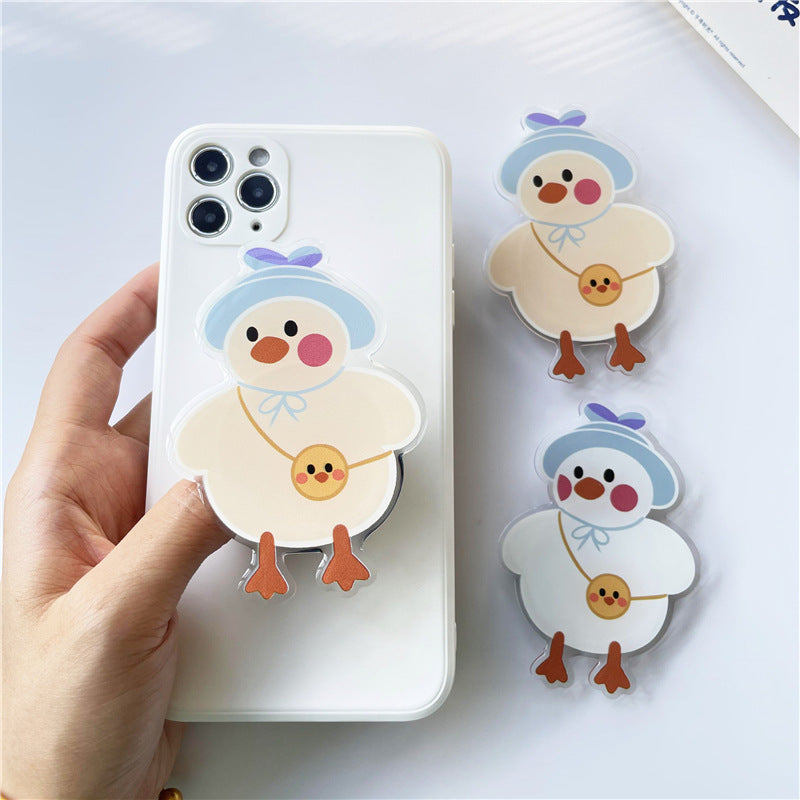Cartoon Acrylic Glue Mobile Phone Airbag Bracket Lazy Desktop Folding Bracket
