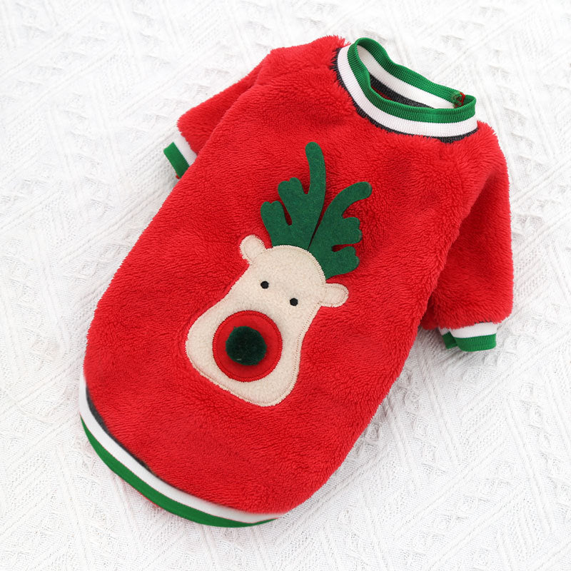 Christmas Pet Clothes Small, Medium And Large Dogs, Cats And Dogs, Winter Cotton Clothes