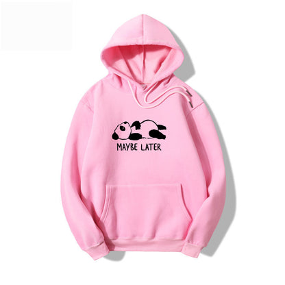 Maybelater Hoodie Hoodie Sweater Letters Sweater Oversized Hoodie Yellow