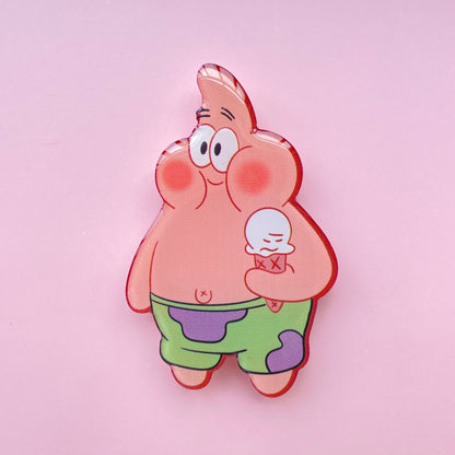 Cartoon Acrylic Glue Mobile Phone Airbag Bracket Lazy Desktop Folding Bracket