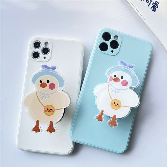 Cartoon Acrylic Glue Mobile Phone Airbag Bracket Lazy Desktop Folding Bracket