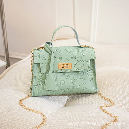 Korean Women&#039;s Shoulder Bag 2021ladies Bags A Generation Of Messenger Small Square Bag Fashion Kelly Bag