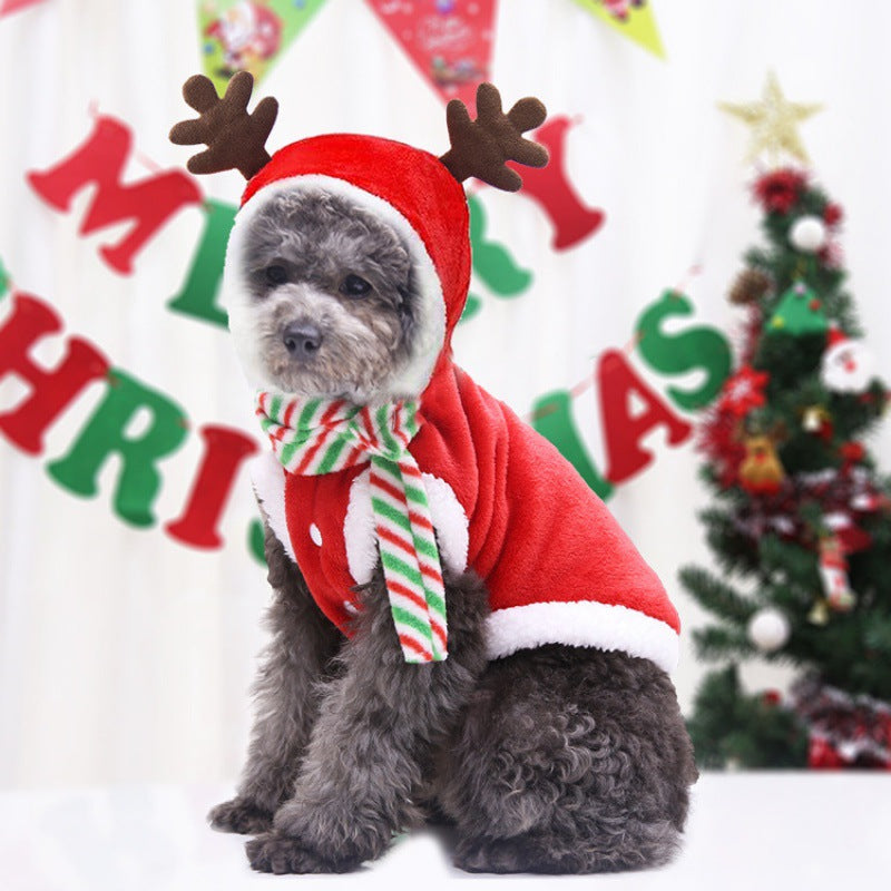 Christmas Pet Clothes Small, Medium And Large Dogs, Cats And Dogs, Winter Cotton Clothes
