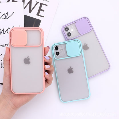 Suitable For Lens Hole Protection IPhone11MAX Two-in-one Anti-fall Sliding Window Mobile Phone Case Apple 12/XS/7P