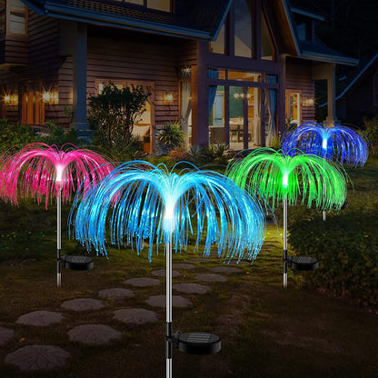 Solar Lantern Simulation Jellyfish Fireworks Lamp LED Outdoor Garden Decoration Lawn Lamp Garden Landscape Lamp