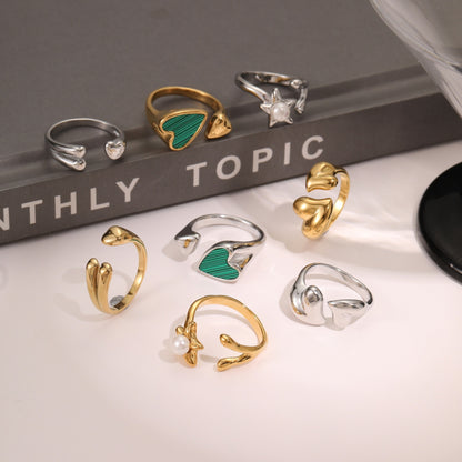 Stainless Steel Open Titanium Steel Ring