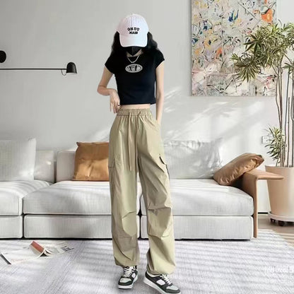 High Waist Slimming Draping Trousers For Women