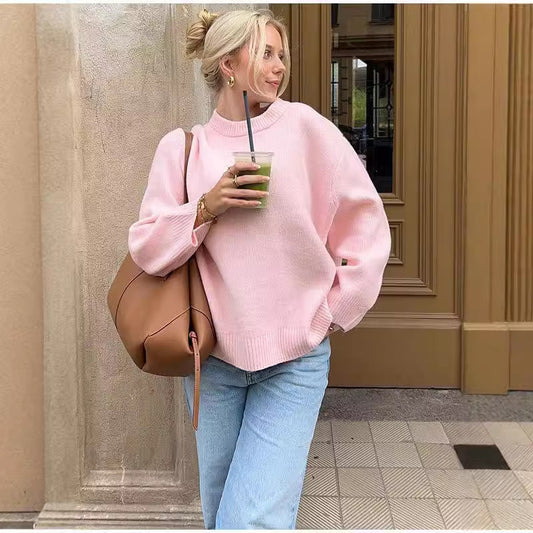 Crew Neck Pullover Sweater