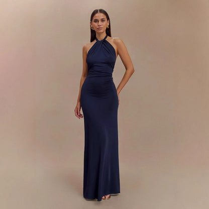 Backless Bodycon Halter Dress