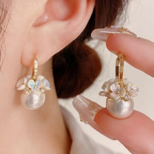 S925 Silver Needle Korean Pearl Earrings