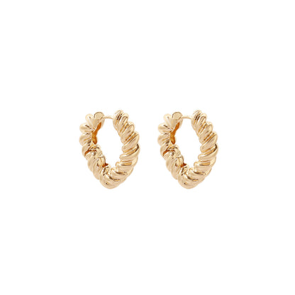Brass Retro Minority Ear Clip Earrings Personalized Earrings Female Fashion