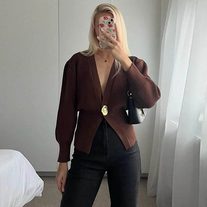 Knitted Cardigan Sweater For Women