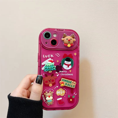 Xmas Santa Claus Cute Silicone Protection Cover