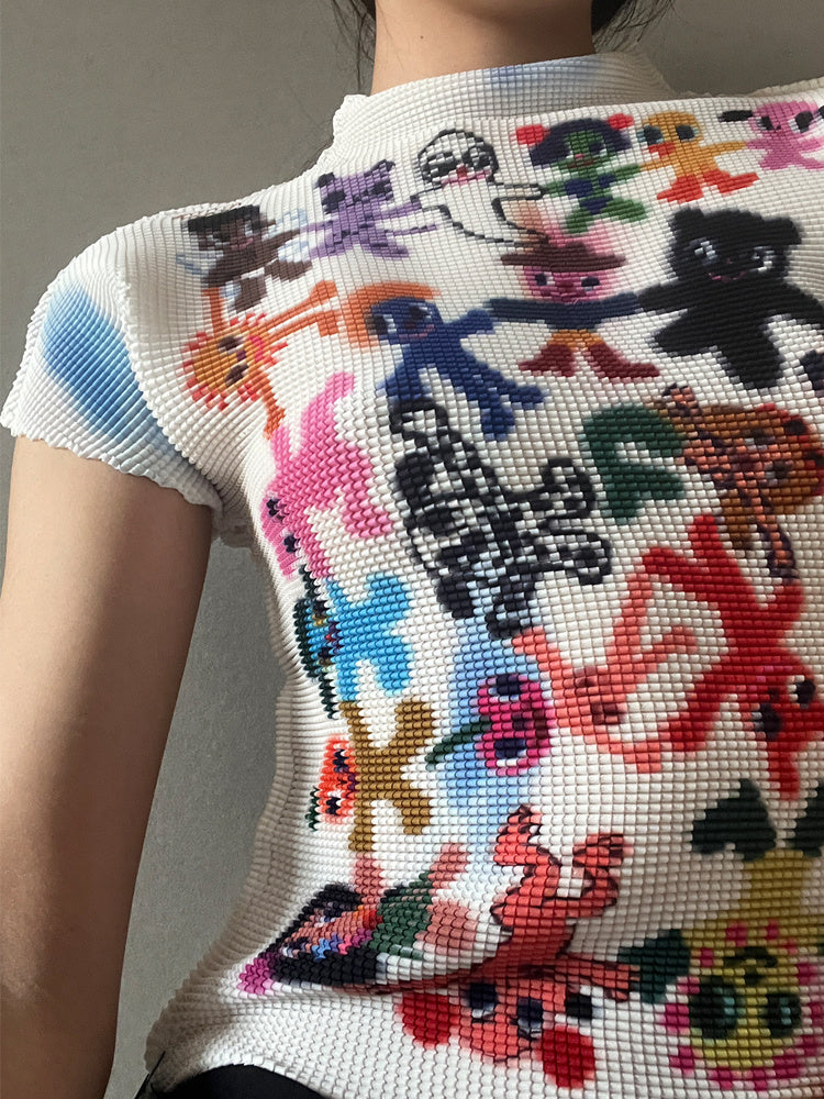 Cropped Tops Women Short Sleeve