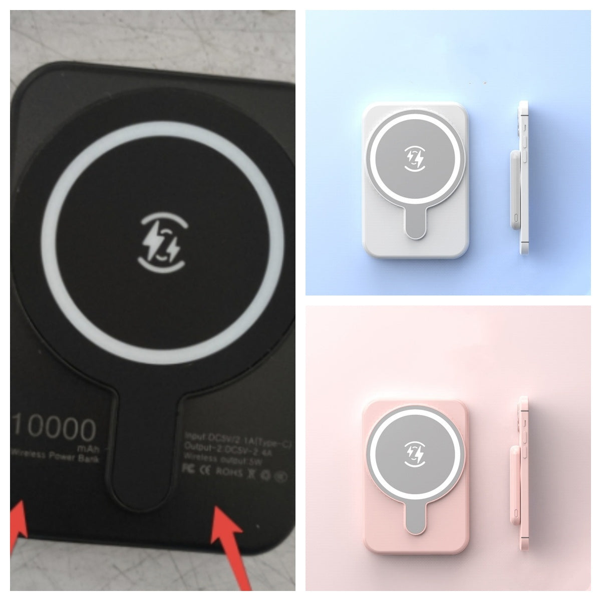 Magnetic Wireless Power Bank 5000 MAh Portable
