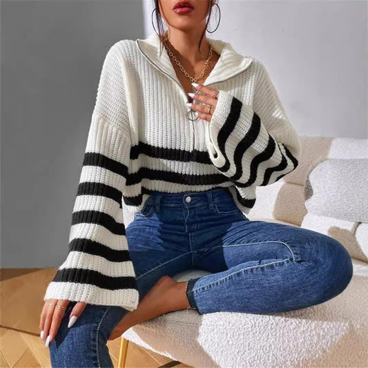 Knitted Pullover Sweater Outerwear Women