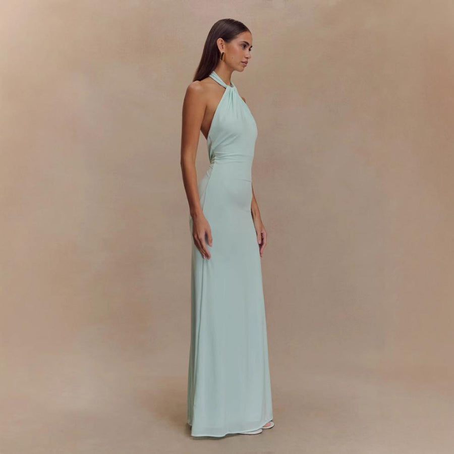 Backless Bodycon Halter Dress