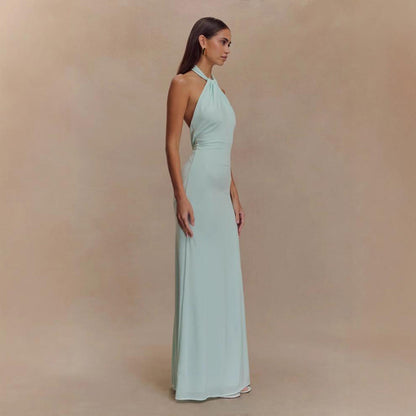Backless Bodycon Halter Dress