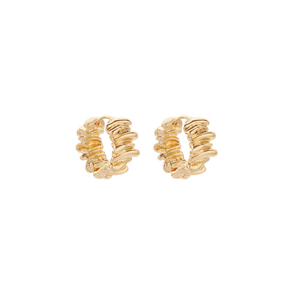 Brass Retro Minority Ear Clip Earrings Personalized Earrings Female Fashion
