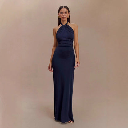 Backless Bodycon Halter Dress