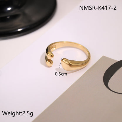 Stainless Steel Open Titanium Steel Ring
