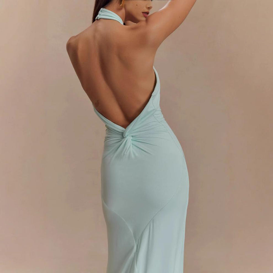 Backless Bodycon Halter Dress