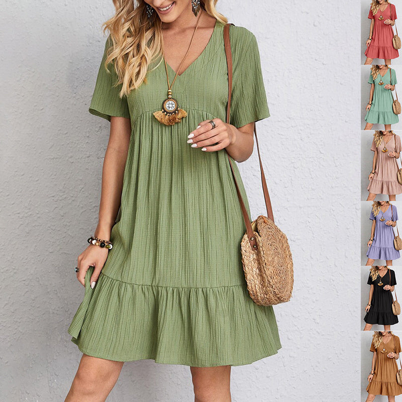 Loose Ruffled Beach Dress