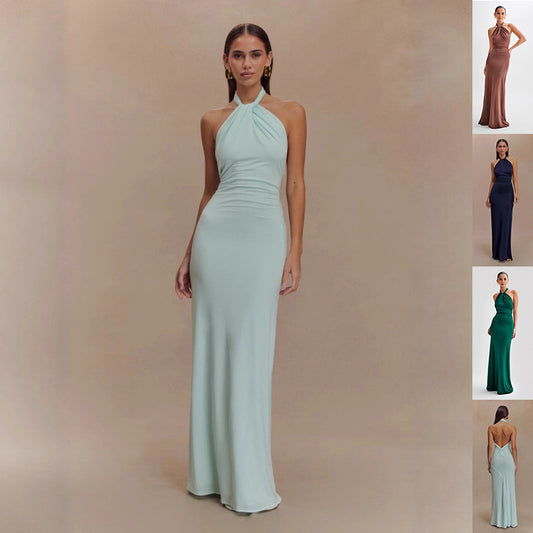 Backless Bodycon Halter Dress