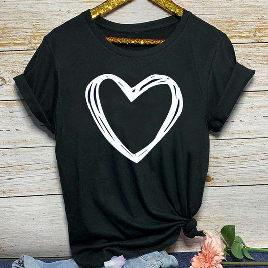 O Neck Loose Tshirt Camisetas Mujer