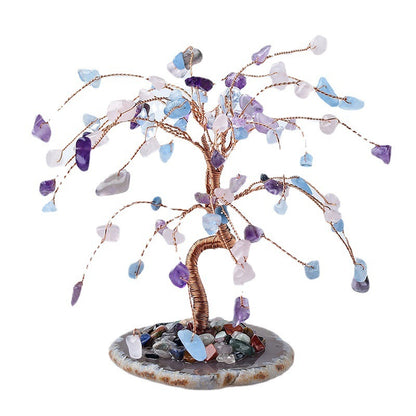 Crystal Rubble Tree Decoration Home