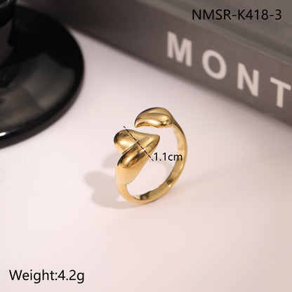 Stainless Steel Open Titanium Steel Ring