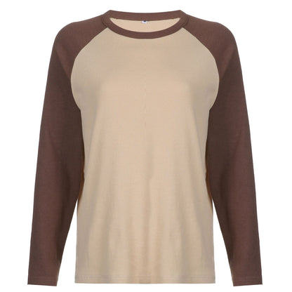 Round Neck Long-sleeved T-shirt