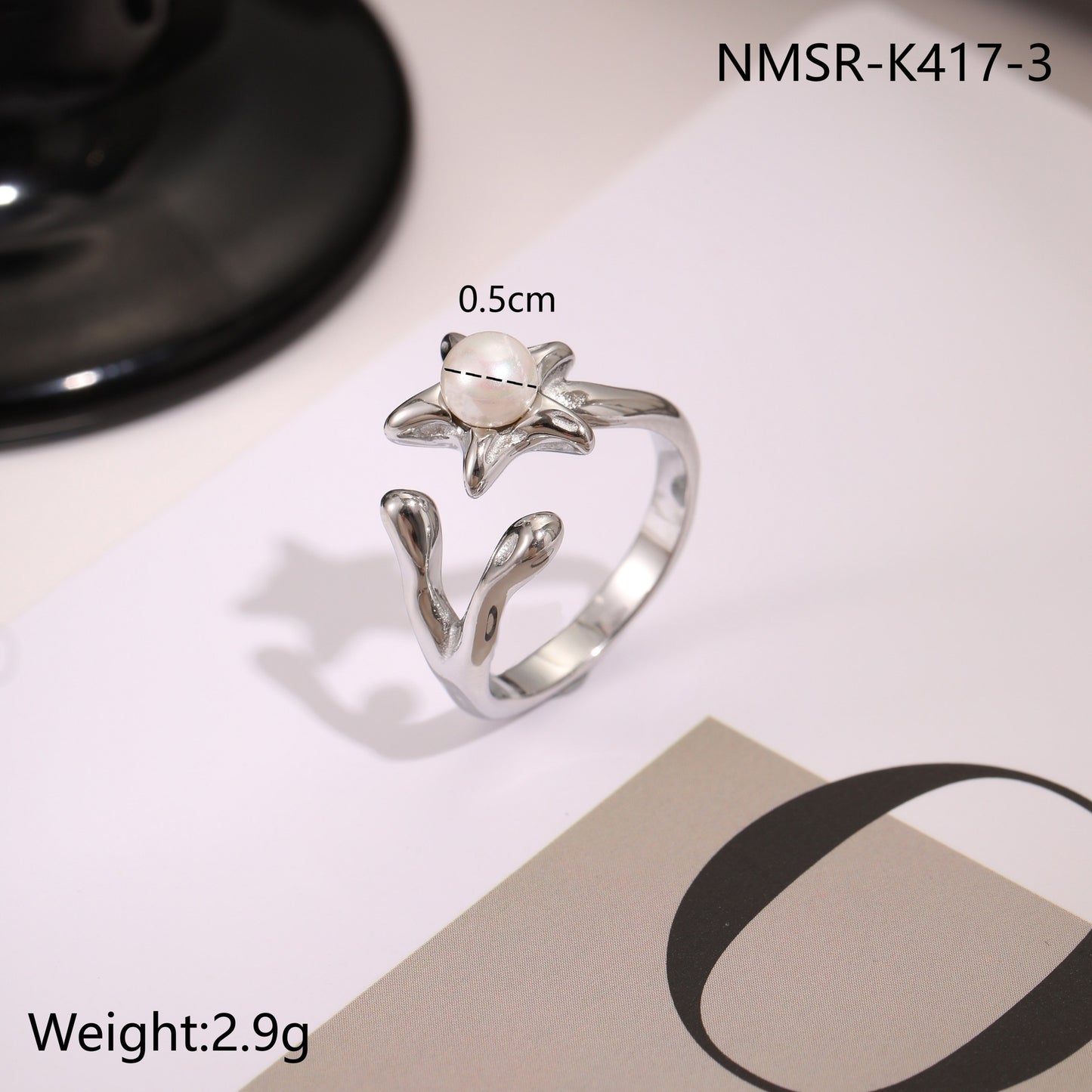 Stainless Steel Open Titanium Steel Ring