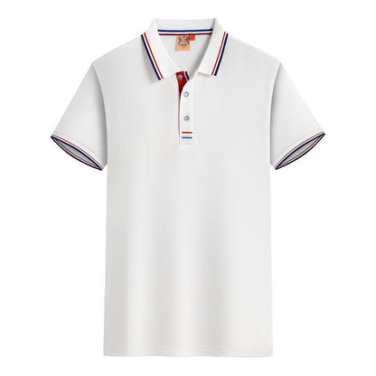 Summer Lapel Short Sleeve Polo Shirt