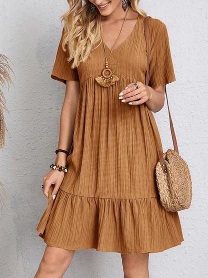 Loose Ruffled Beach Dress