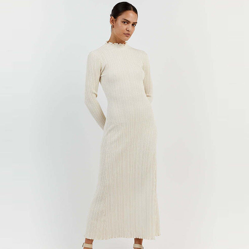 Turtleneck Waist-controlled Slim Fit Slimming Dress