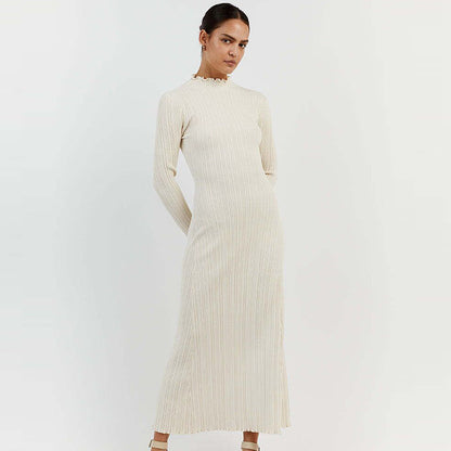 Turtleneck Waist-controlled Slim Fit Slimming Dress
