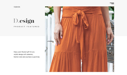 Smocking Bundle Trousers For Women