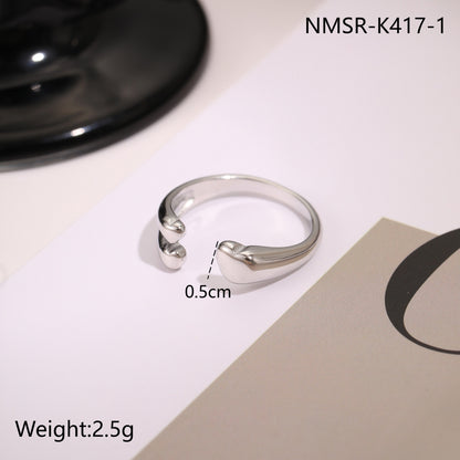 Stainless Steel Open Titanium Steel Ring