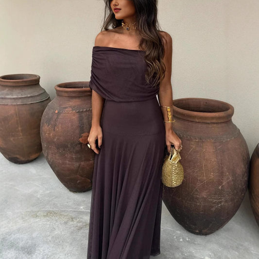 Mesh Slim Fit Patchwork Dress