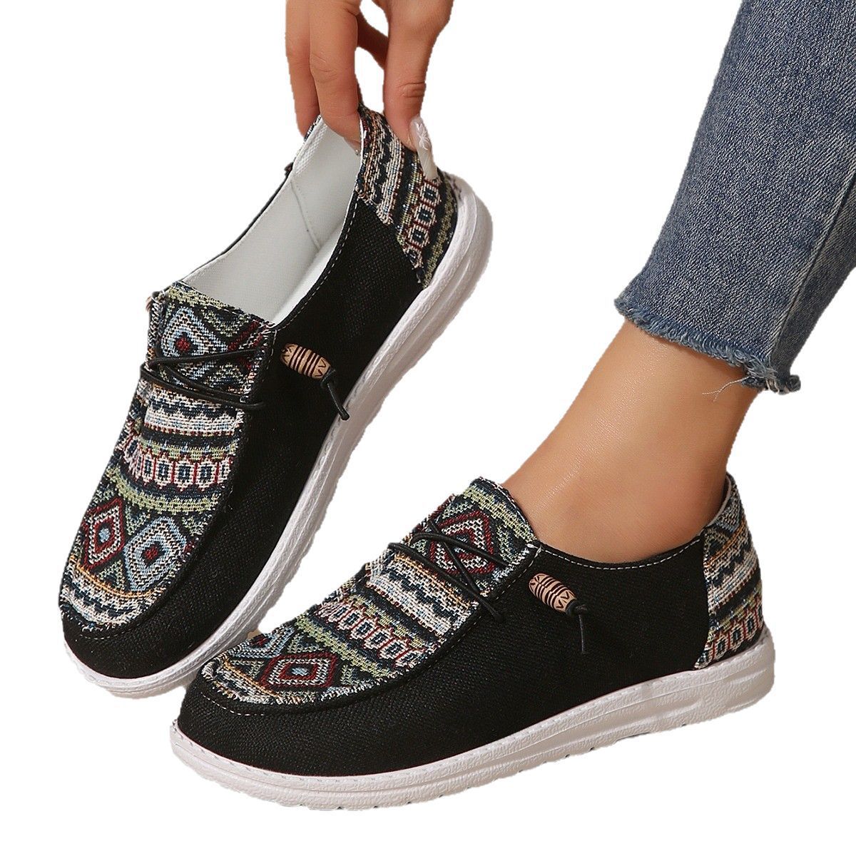 Women's Flat Round Toe Low-top Shoes